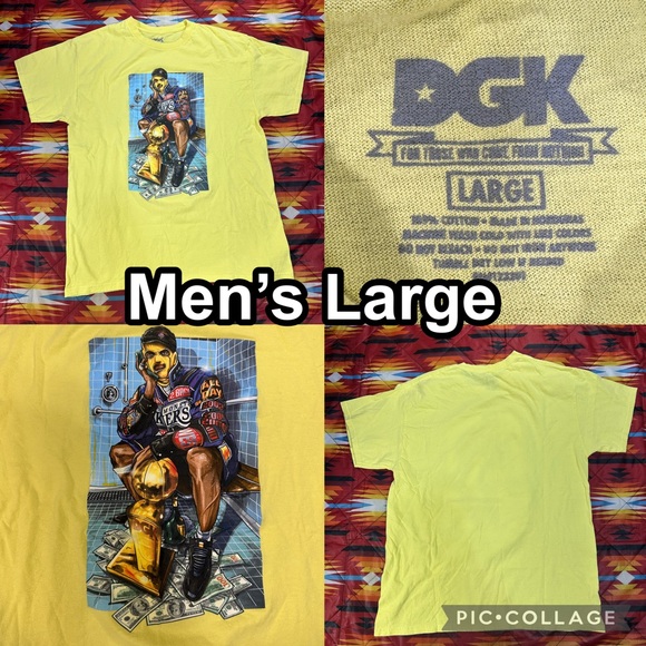 DGK Other - DGK Kobe Bryant Lakers Yellow Short Sleeve T-Shirt Men’s Size Large Skate
